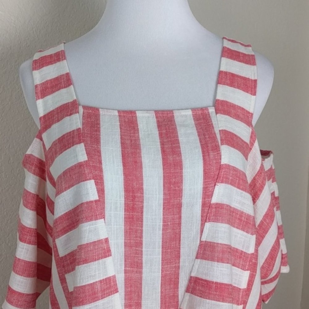 Soft Surroundings Sunset Cream Coral Tunic SZS - Picture 4 of 7